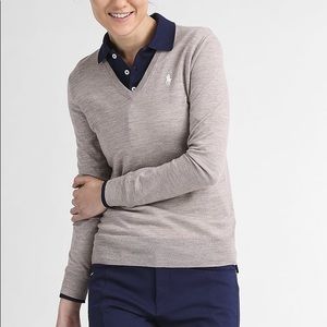 Polo Ralph Lauren C Neck Sweater in Taupe